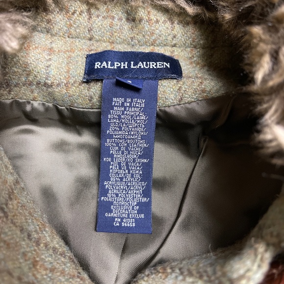 Ralph Lauren Tweed Lined French Blazer Shorts Wool Blend Girl Sz 8 Made In Italy - Picture 9 of 12